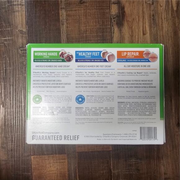 O Keeffe S Giftbox Lip Repair Stick Working Hands Healthy Feet NWT - Picture 2 of 2